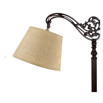Rustic Burlap Lamp Shades Drum Coolie Empire All Shapes Sizes USA Made 8-24"W 