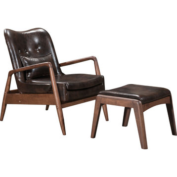 Sussex Lounge Chair - Brown