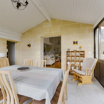 Rénovation d'une veranda en salle à manger