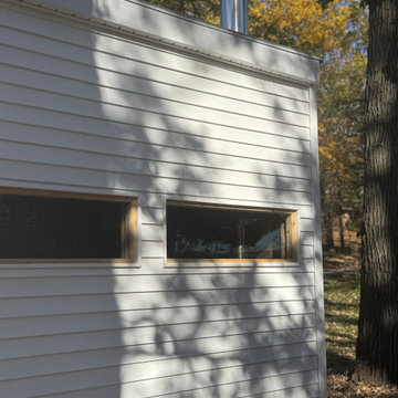 Traditional Cedar Sauna with Wood Burning Stove