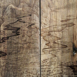 Bahut pyrograv&eacute; - Buffets And Sideboards