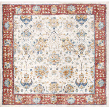 Pasargad Home Heritage Collection Power Loom Area Rug, 6'x6'