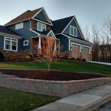 Retaining Wall, Grading, Sod Installation, & Paver Edging - Dickson City, PA