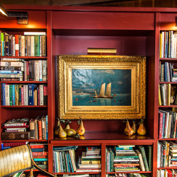 Old World Library and Dining Room