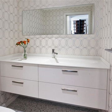 Compact White Kitchen in West Village