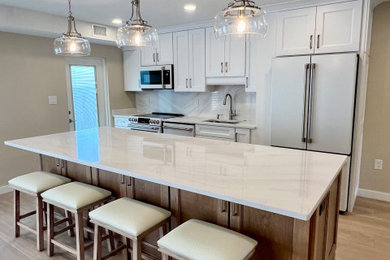 Kitchen - transitional kitchen idea in Miami
