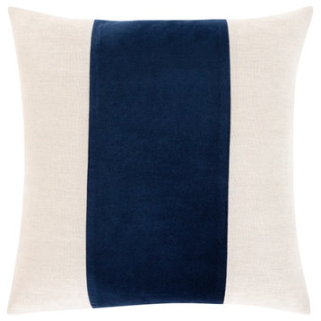 Moza MZA-003 Pillow Cover, Navy, 18"x18", Pillow Cover Only