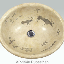 Hand Painted Drop-in Sinks by Atlantis Porcelain Art - Products