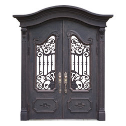 Neo-Classical Double Entry Doors - Front Doors