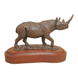 T. O'Matthews Bronze Rhino Sculpture - Products