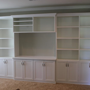 Family Room Wall Unit in White