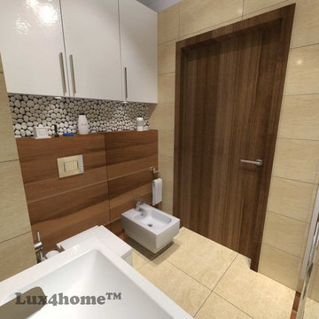 White Pebble Tiles mosaic—White pebble stone producer