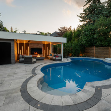 Luxury Backyard Pool, Cabana & Outdoor Living Retreat