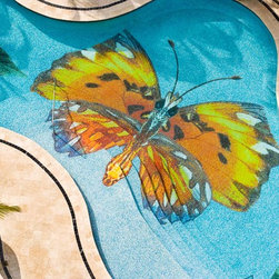 White Horse Mosaic - Pool tile by White Horse Glass Mosaic - Tile Murals