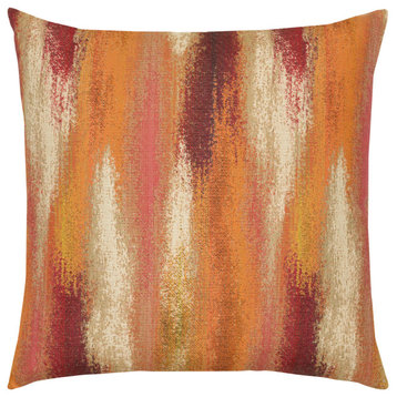 Painterly Cayenne Indoor/Outdoor Performance Pillow, 20"x20"