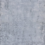 Exquisite Rugs - Intrigue Power Loomed Polyester and Acrylic Gray/Ivory/Blue Area Rug - The Intrigue rug artistically melds contemporary appeal with timeless, intricate beauty. The polyester/acrylic blend lends an incredibly soft dynamic feel and its sleek color tones and unique pattern make this rug the perfect statement in any room.