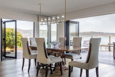 Inspiration for a transitional dining room in San Francisco.