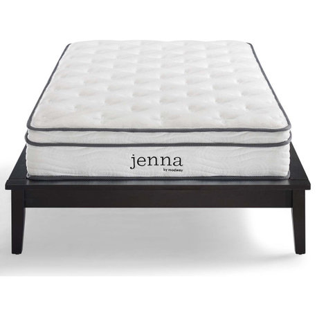 Jenna 8" King Innerspring Mattress, White