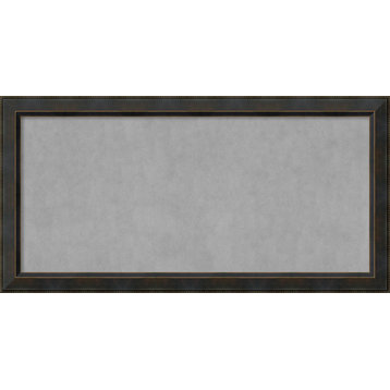 Framed Magnetic Board, Signore Bronze Wood, 48x24