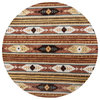 Southwest SU8156 Multi-Colored Southwest/Tribal Area Rug, Rectangular 8'x10'