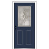 Heirloom Master 1/2 Lite 2-Panel Naval Front Door, 37.5"x81.75", Right Hand in-S