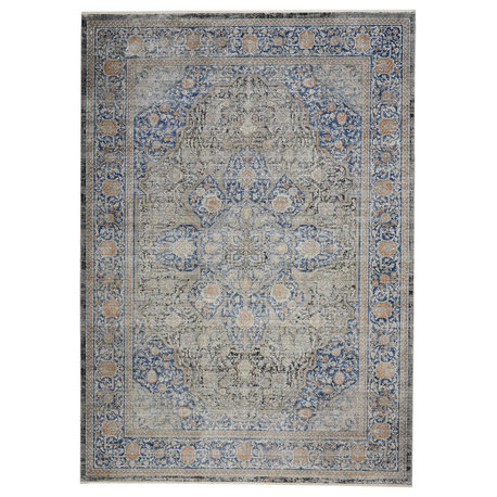 Nourison Starry Nights 8' x 10' Blue Vintage Indoor Area Rug