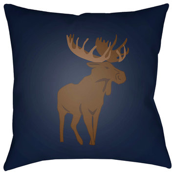 Moose Pillow 18x18x4