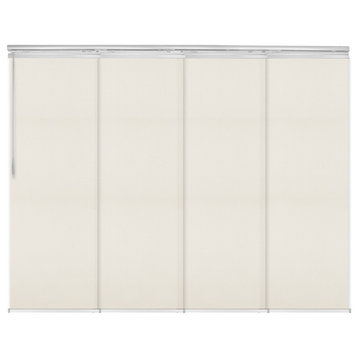 Elza 4-Panel Track Extendable Vertical Blinds 48-88"W