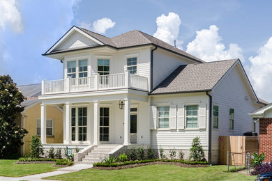 Example of a minimalist exterior home design in San Diego
