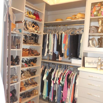Transitional Glam Master Closet