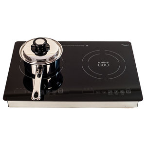 110v Induction Cooktop For Portable Commercial Use Sinccom1 True Induction Md 2b Mini Duo Portable Counter Double Burner Cooktop