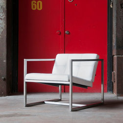 Delano Chair -White Leather - Products