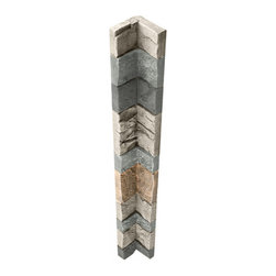 254-STACKED STONE INSIDE CORNER - 48"L X 4 3/4"W X 1 &frac12;"D - Wall Panels