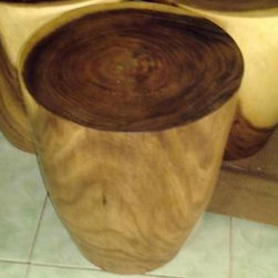 Suar Drum Stool - Side Tables And End Tables