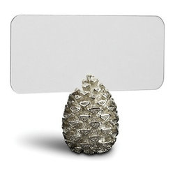 L'Objet Pinecone Place Card Holder, Platinum - Place Card Holders
