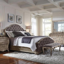Modern Contemporary Luxury Upholstered Bedroom Collection