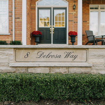 Address Wall and Stone Detail