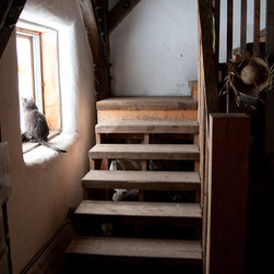 Stairs at PEAS Farm Barn - Building Materials