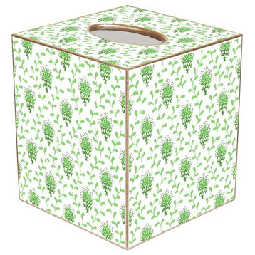 TB1126 - Green Provencial Print Tissue Box Cover