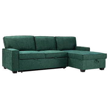 Out Sleeper Sectional, Teal