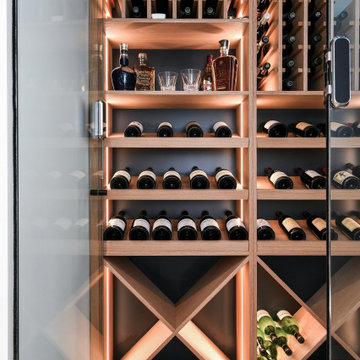 Custom Veneer Wine Cellar