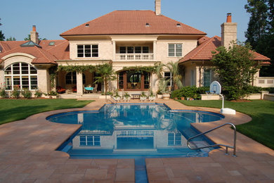 Inspiration for a mediterranean pool remodel in Raleigh