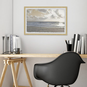 "Serene Sea III" Framed Painting Print
