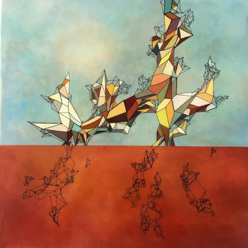 Contemporary abstract paintings