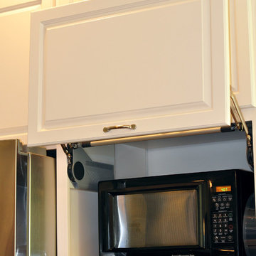Door Conceals Microwave