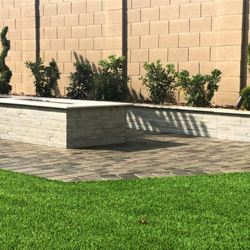 Falcon Landscapes Belgard Catalina Rio pavers & Mirage porcelain products.