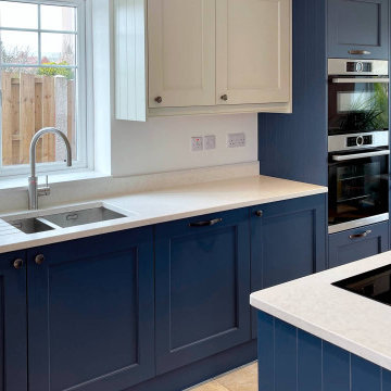 Traditional Blue & White Shaker Kitchen