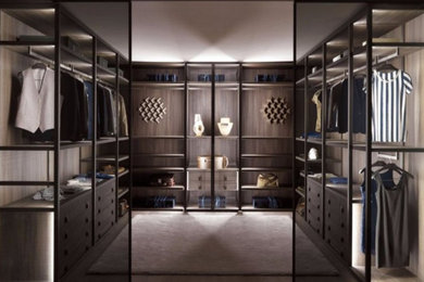 Inspiration for a modern storage and wardrobe in Sydney.