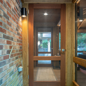 A Screened Porch with Pavers