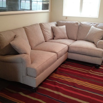 CASSIE STYLE - TRADITIONAL ENGLISH ROLL ARM - CUSTOM SECTIONAL SOFA